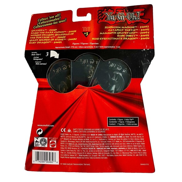 YuGiOh! Series 3 (3 PACK)- 2002 - Grandpa, Winged Dragon Mammoth New in Box - Picture 6 of 6